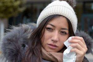 teary patient with dry eye symptoms in New Baltimore Michigan